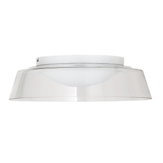 Crawford LED Flush Mount in White (216|3145-LEDFH18-CL-MW)