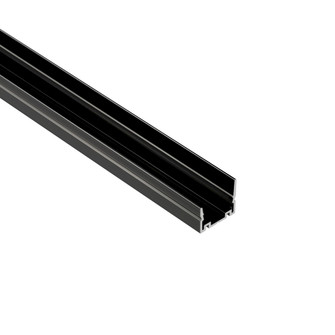 Hybrid Linear Shielded Channel in Aluminum/ Black (303|12VAC-H3-CHANSH-1M)