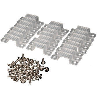 Hybrid Linear Bag of 22 Heavy Duty saddle clips in White (303|120-H3-SCLIPS-22)