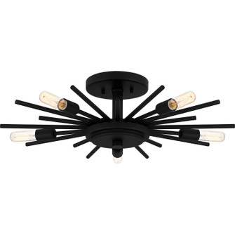 Quoizel Semi-Flush Mount Five Light Semi Flush Mount in Matte Black (10|QSF6158MBK)