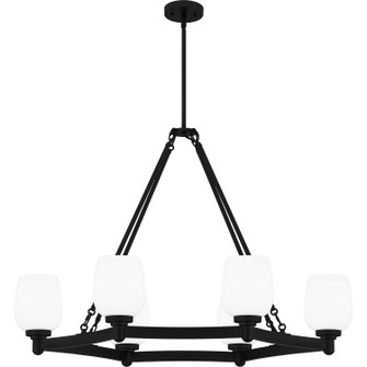 Penning Six Light Linear Chandelier in Matte Black (10|PNG638MBK)