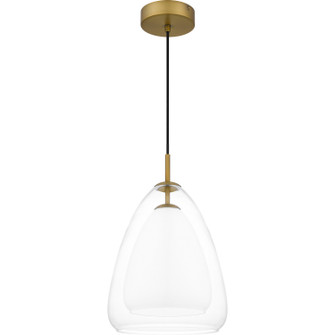 Aero One Light Pendant in Aged Brass (10|PCAER1511AB)