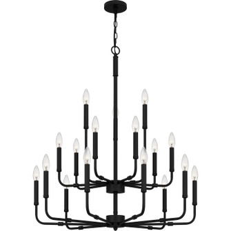 Abner 18 Light Chandelier in Matte Black (10|ABR5132MBK)