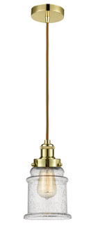 Edison One Light Mini Pendant in Gold (405|100GD-10CR-1H-GD-G184)
