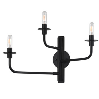 Atelier Three Light Wall Sconce in Satin Black (69|4540.25)