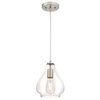 Wes One Light Mini Pendant in Brushed Nickel (88|6106400)