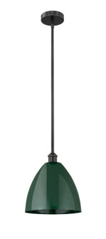 Edison One Light Mini Pendant in Matte Black (405|616-1S-BK-MBD-12-GR)