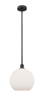 Edison One Light Mini Pendant in Matte Black (405|616-1S-BK-G121-12)