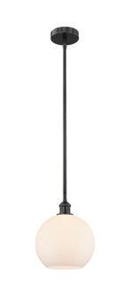 Edison One Light Mini Pendant in Matte Black (405|616-1S-BK-G121-10)