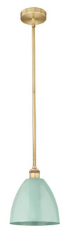 Edison One Light Mini Pendant in Brushed Brass (405|616-1S-BB-MBD-9-SF)