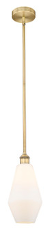 Edison One Light Mini Pendant in Brushed Brass (405|616-1S-BB-G651-7)