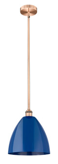 Edison One Light Mini Pendant in Antique Copper (405|616-1S-AC-MBD-12-BL)