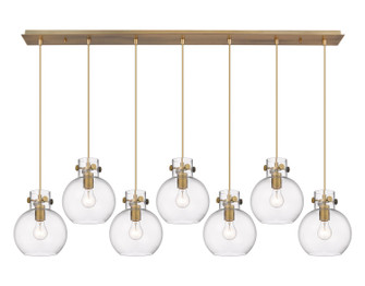 Downtown Urban Six Light Linear Pendant in Brushed Brass (405|127-410-1PS-BB-G410-8CL)