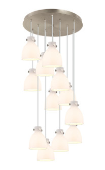 Downtown Urban 12 Light Pendant in Brushed Satin Nickel (405|126-410-1PS-SN-G412-8WH)
