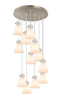 Downtown Urban 12 Light Pendant in Brushed Satin Nickel (405|126-410-1PS-SN-G411-8WH)