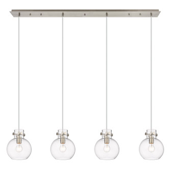 Downtown Urban One Light Linear Pendant in Brushed Satin Nickel (405|124-410-1PS-SN-G410-8CL)