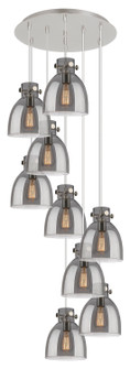 Downtown Urban Five Light Pendant in Polished Nickel (405|119-410-1PS-PN-G412-8SM)