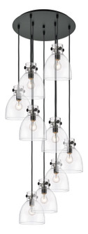 Downtown Urban Two Light Pendant in Matte Black (405|119-410-1PS-BK-G412-8CL)