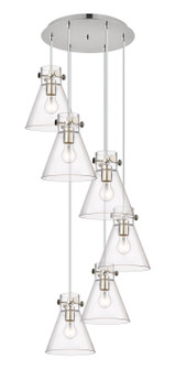 Downtown Urban LED Pendant in Polished Nickel (405|116-410-1PS-PN-G411-8CL)