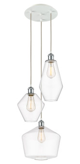 Ballston Three Light Pendant in White Polished Chrome (405|113B-3P-WPC-G652-MU)