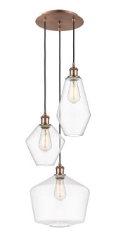 Ballston Three Light Pendant in Antique Copper (405|113B-3P-AC-G652-MU)
