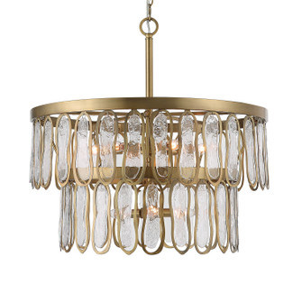 Aurelie Nine Light Pendant in Antique Brass (52|21586)