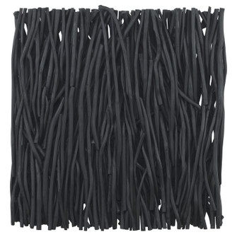 Gathered Teak Wall Decor in Black (52|04353)