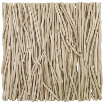 Gathered Teak Wall Decor in Refreshing Bleached (52|04352)