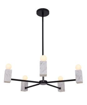 Quadra Five Light Pendant in Matte Black (33|516571MB)
