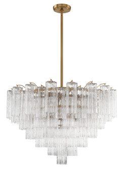 Addis 16 Light Chandelier in Aged Brass (60|ADD-316-AG-CL)