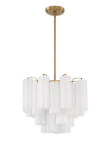 Addis Four Light Chandelier in Aged Brass (60|ADD-300-AG-WH)
