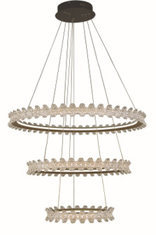 Mia LED Foyer Chandelier in Brushed Gold (343|T1080-BG)