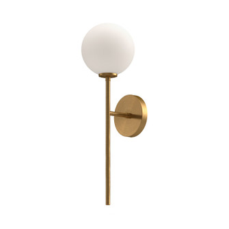 Cassia One Light Wall Sconce in Aged Gold/Opal Matte Glass (452|WV549101AGOP)