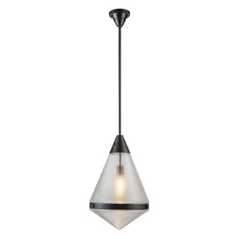 Willard One Light Pendant in Urban Bronze/Prismatic Glass (452|PD348022UBPG)