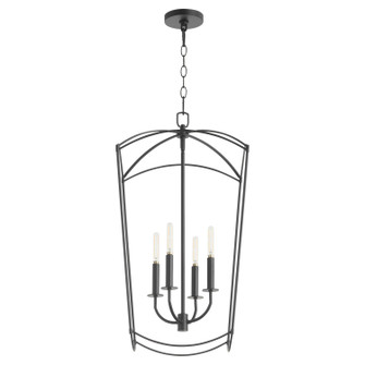 Mantle Four Light Entry in Matte Black (19|6812-4-59)