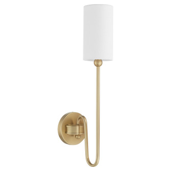 Charlotte One Light Wall Mount in Aged Brass (19|597-1-80)