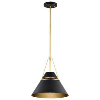 Adina One Light Pendant in Matte Black (72|60-7766)