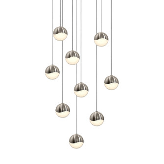 Grapes LED Pendant in Satin Nickel (69|2916.13-SML)