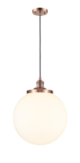 Franklin Restoration One Light Mini Pendant in Antique Copper (405|201C-AC-G201-14)