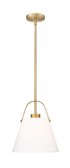 Z-Studio One Light Pendant in Heritage Brass (224|743P12-HBR)