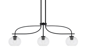 Cavella Three Light Island Pendant in Matte Black (200|3936-MB-202)