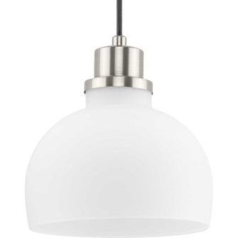 Garris One Light Mini Pendant in Brushed Nickel (54|P500406-009)