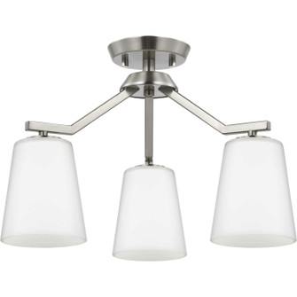 Vertex Three Light Chandelier Conv in Brushed Nickel (54|P400342-009)