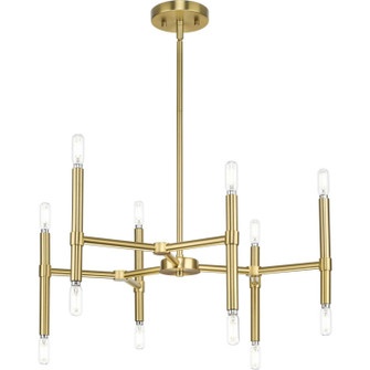 Arya 12 Light Chandelier in Brushed Gold (54|P400339-191)