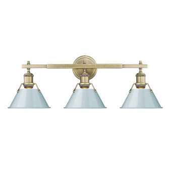 Orwell AB Three Light Bath Vanity in Aged Brass (62|3306-BA3 AB-SF)