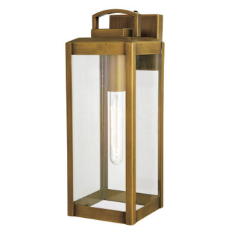 Kinzie One Light Outdoor Wal Mount in Vintage Brass (63|T0707)