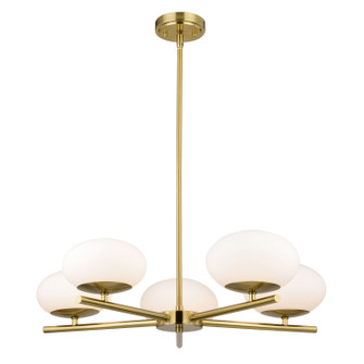 Sloane LED Chandelier in Satin Brass (63|H0281)