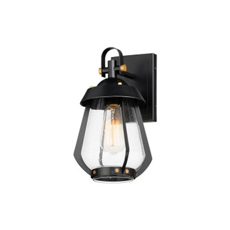 Mariner One Light Outdoor Wall Sconce in Black / Antique Brass (16|30620CDBKAB)