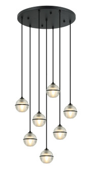Misty Seven Light Pendant in Matte Black (423|C33107MB)