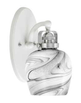 Easton One Light Wall Sconce in White & Brushed Nickel (200|1931-WHBN-4819)